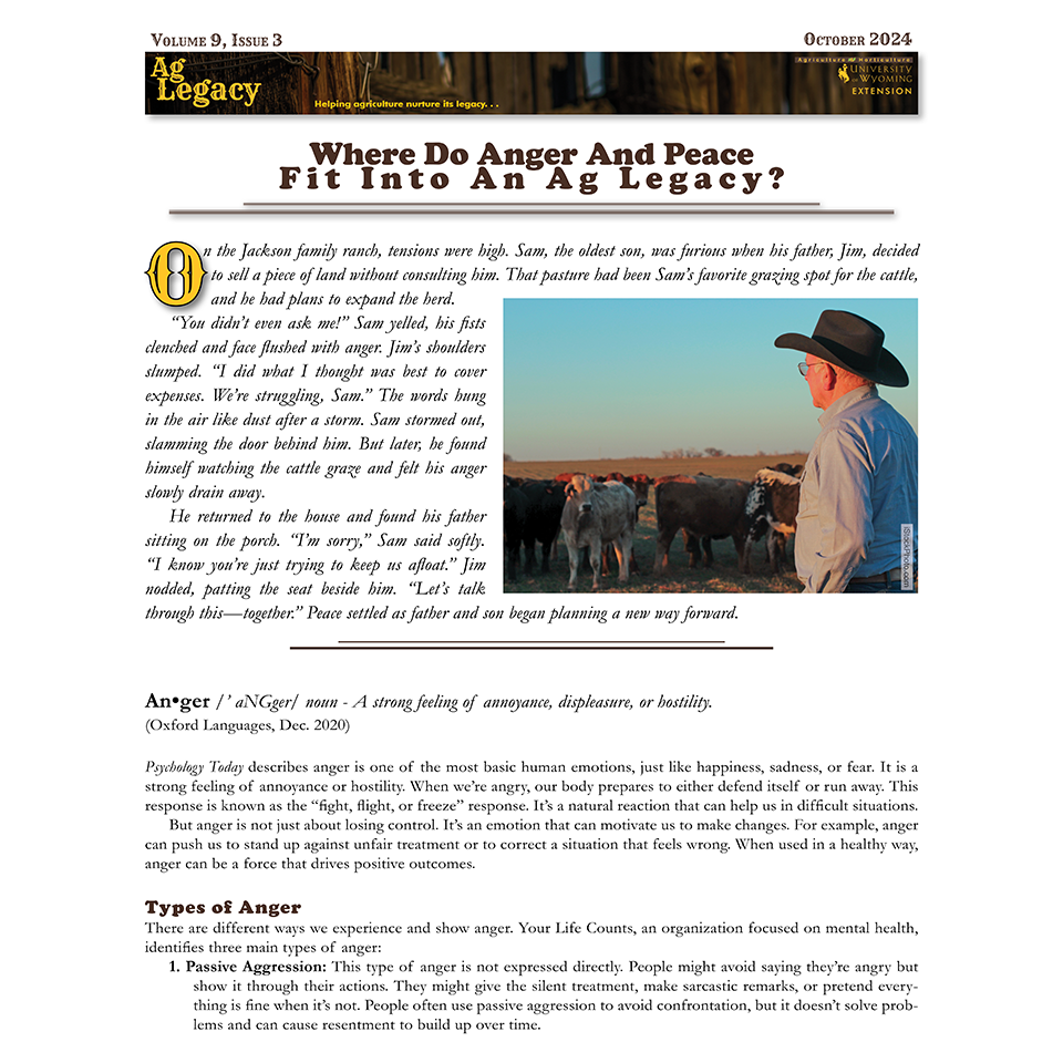 Ag Legacy Newsletter