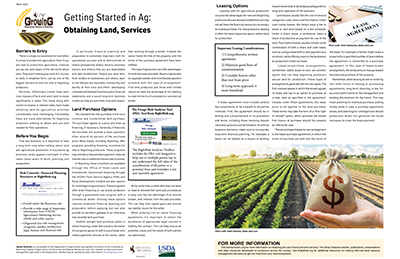 Graphic of Getting Started in Ag article