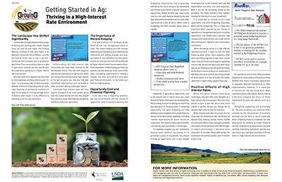 Graphic of Getting Started in Ag article
