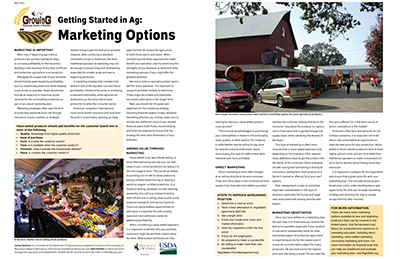 Graphic of Getting Started in Ag article